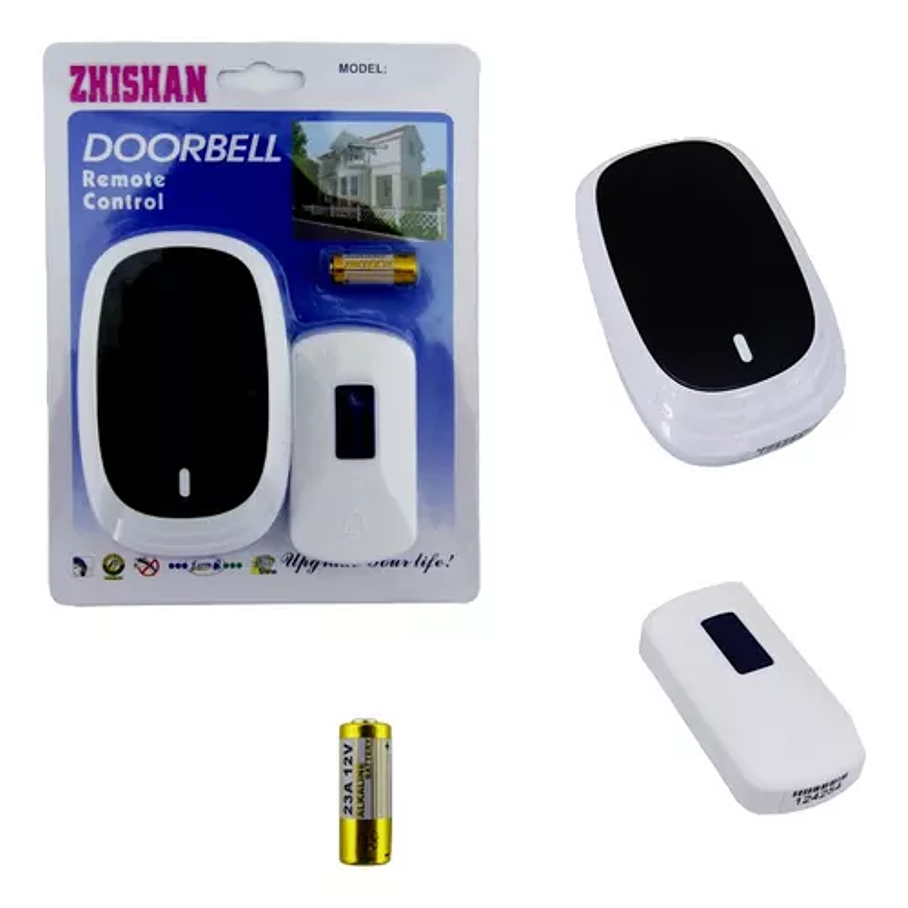 Timbre De Puerta 36 Melodías 100mts Inalámbrico Portatil  1