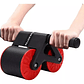 Rueda Abdominal Rodillo Doble Para Ejercicios Flexiones Color Rojo - Miniatura 1