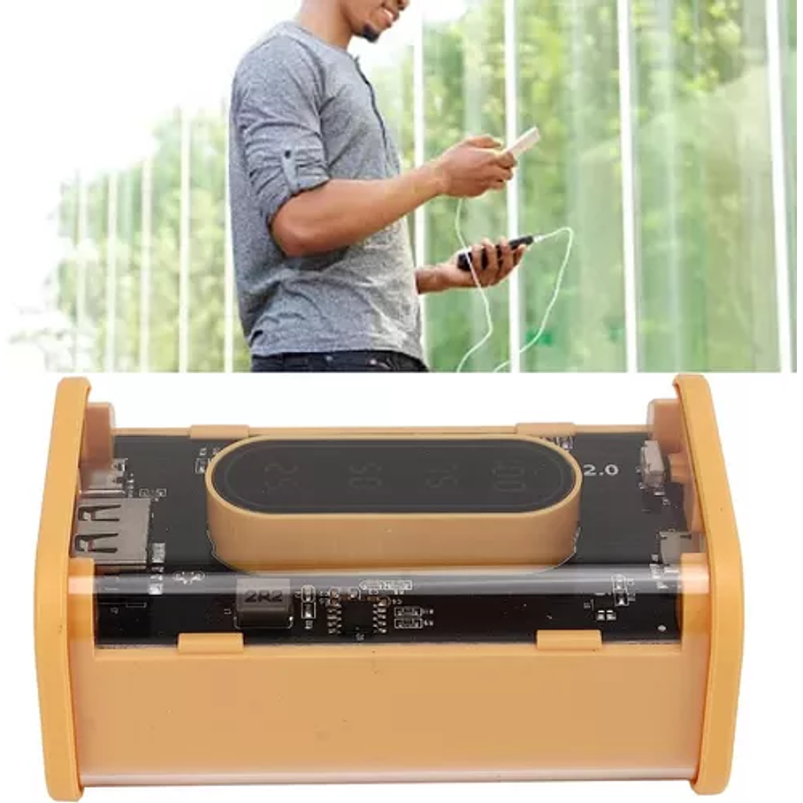 Power Bank 18000mah Banco De Energía Batería Externa Color Amarillo 5