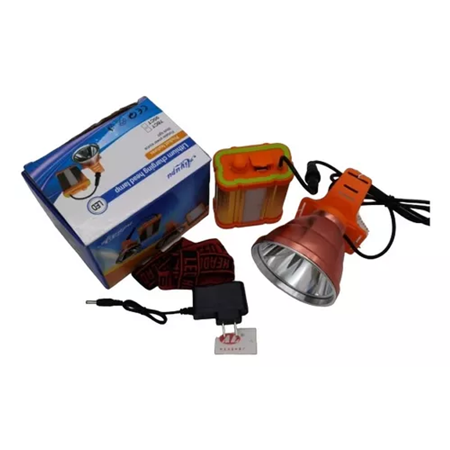 Foco Linterna Frontal De Caza Minero Largo Alcance Led Color de la luz Blanco 4