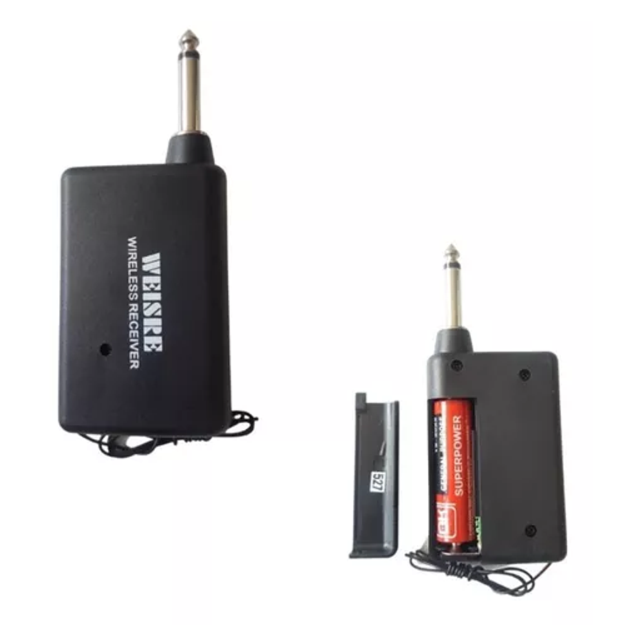 Micrófono Inalámbrico Alámbrico Estuche + Pilas Weisre 2