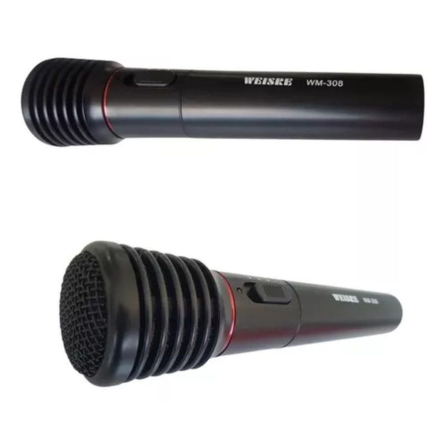 Micrófono Inalámbrico Alámbrico Estuche + Pilas Weisre 3