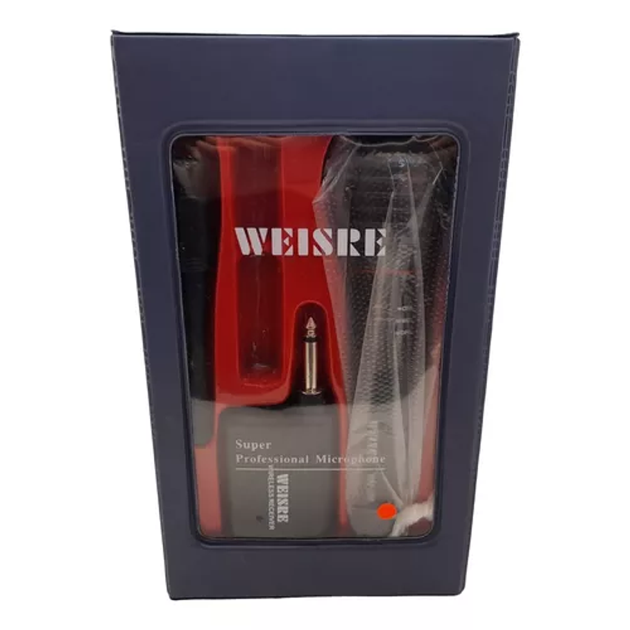 Micrófono Inalámbrico Alámbrico Estuche + Pilas Weisre 4