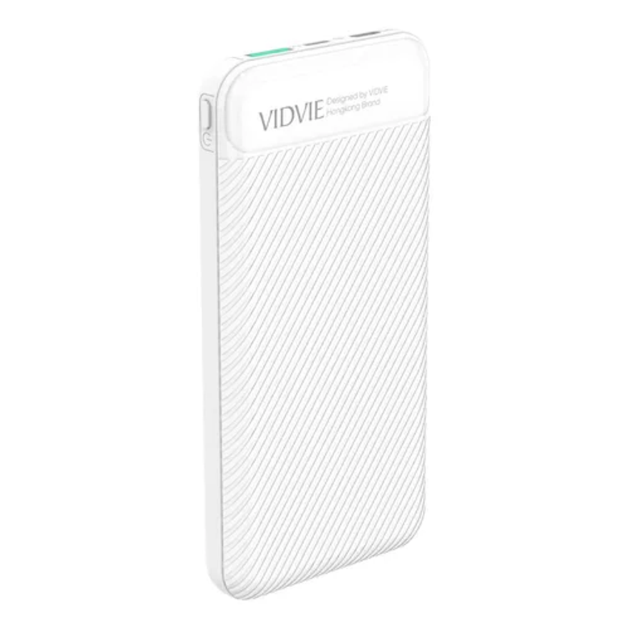 Cargador Portátil Power Bank Vidvie 10000mah 18w Pb760 Color Blanco 1