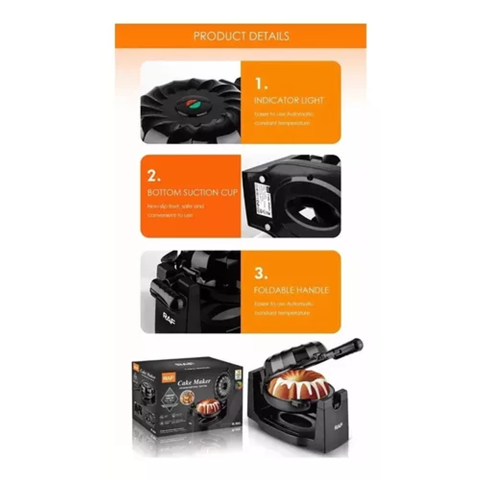 Maquina Para Hacer Queques Cake Maker 3