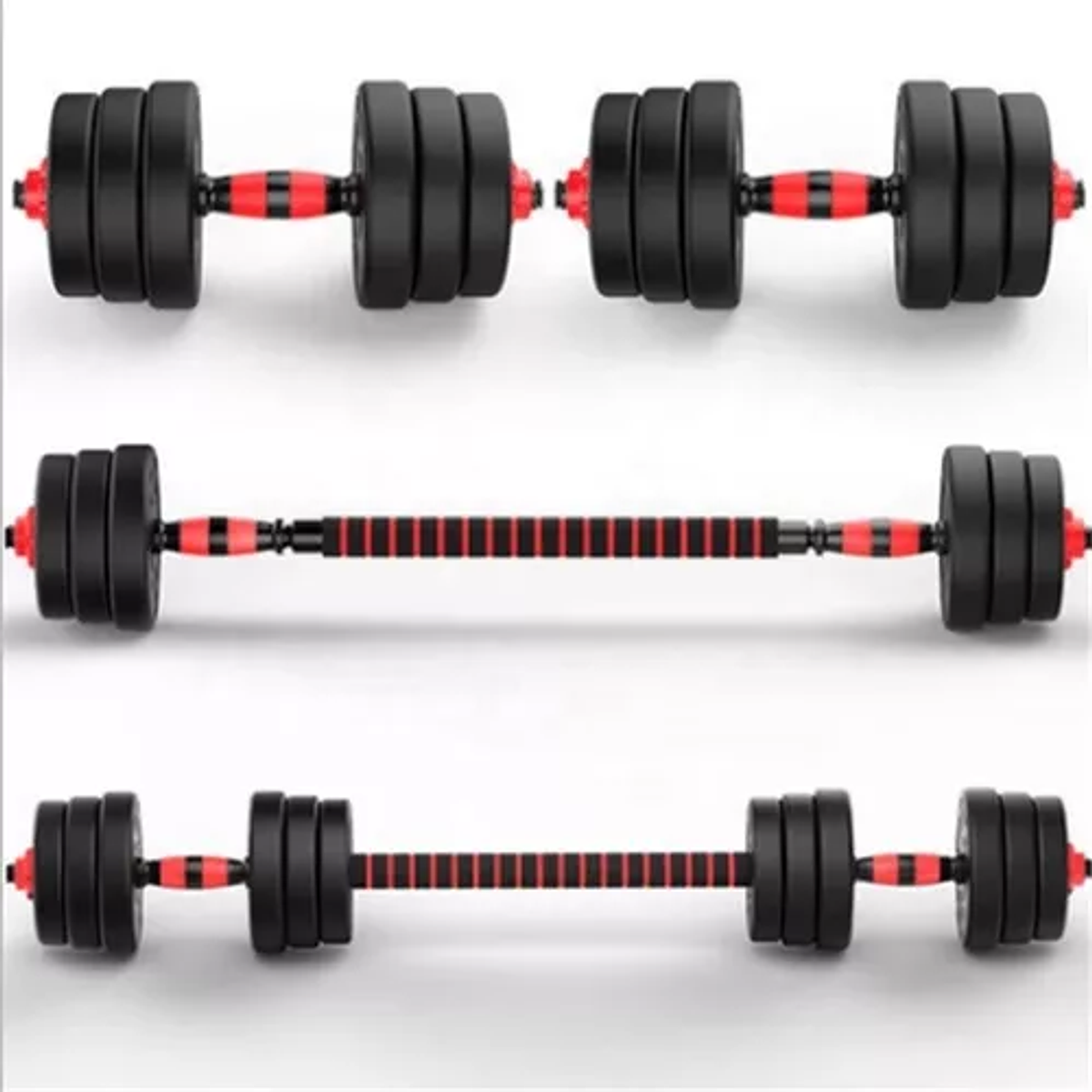 Fitness Juego Mancuernas 40 Kg Set Mancuernas Ajustables 40kg