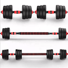Set Mancuernas Y Barra Unibles 40kg Fitness Pesas Ajustables 1