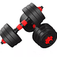 Set Mancuernas Y Barra Unibles 40kg Fitness Pesas Ajustables - Miniatura 3