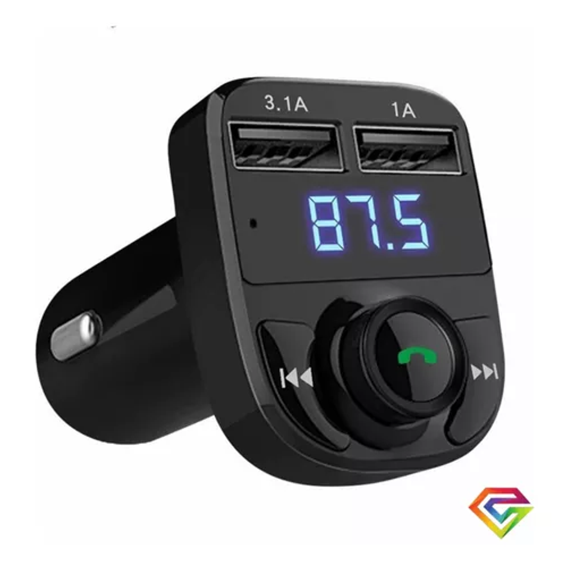 Receptor Bluetooth Autos Transmisor Fm Mp3 Carga Carro Full 2