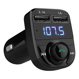 Receptor Bluetooth Autos Transmisor Fm Mp3 Carga Carro Full