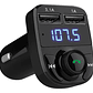Receptor Bluetooth Autos Transmisor Fm Mp3 Carga Carro Full - Miniatura 1