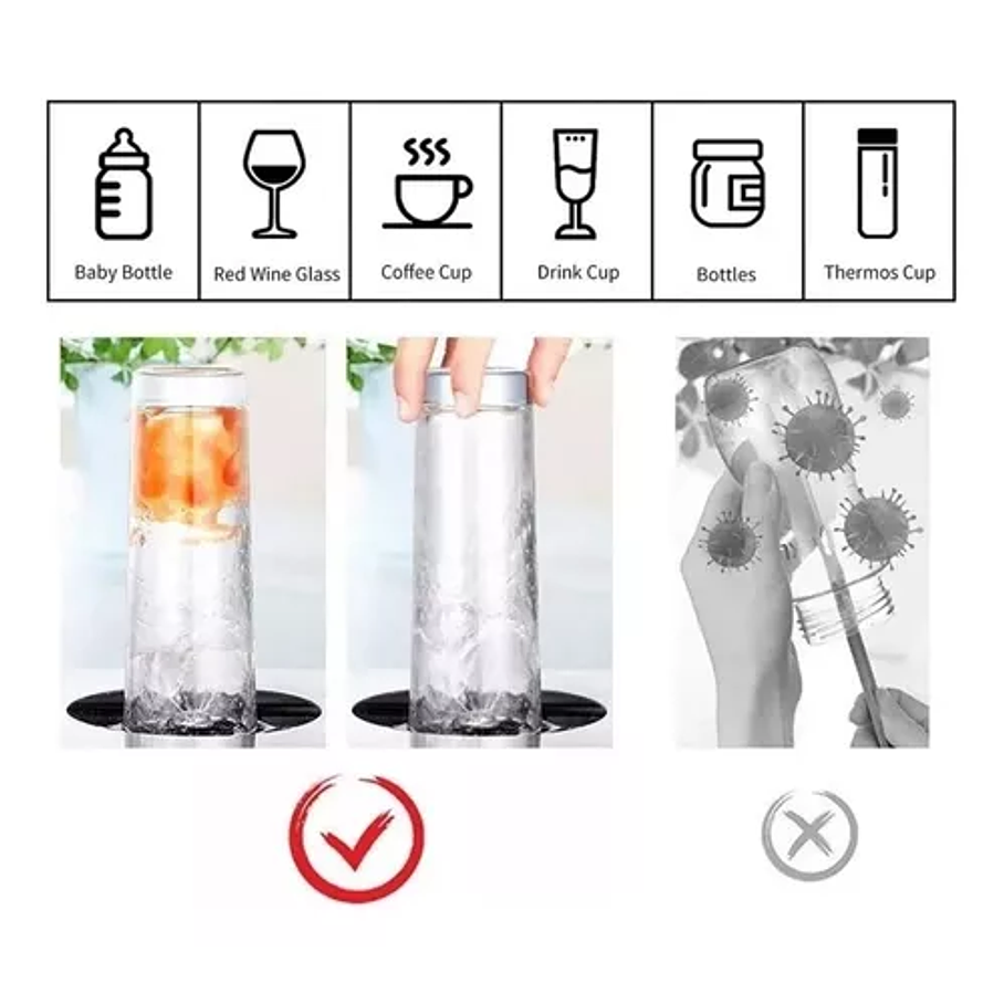 Enjuagadora De Vasos De Vidrio Para Taza, Jarra, Arandela 3