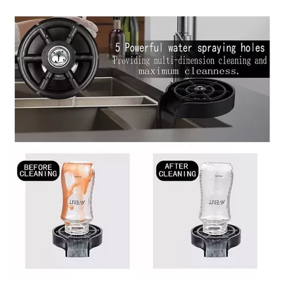 Enjuagadora De Vasos De Vidrio Para Taza, Jarra, Arandela 4