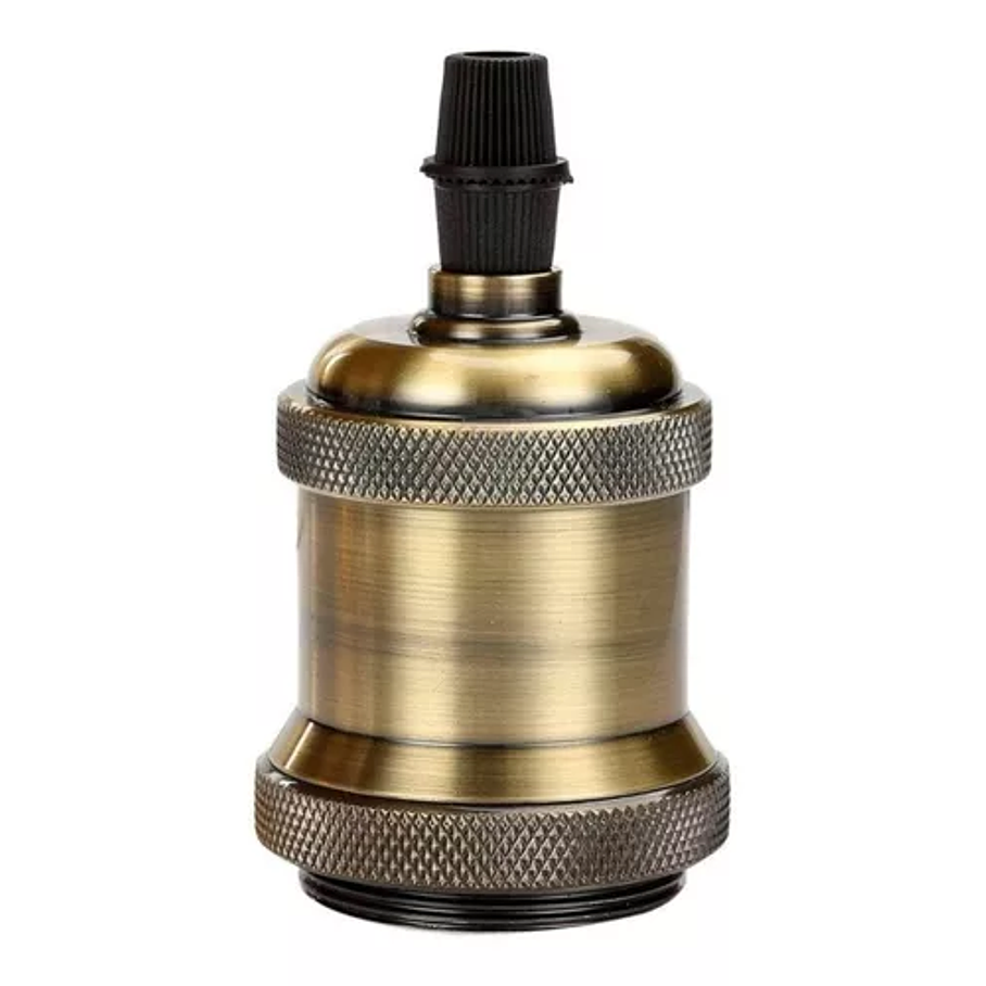 Soquete E27 Bronce Metálico Vintage Iluminación Hogar 5