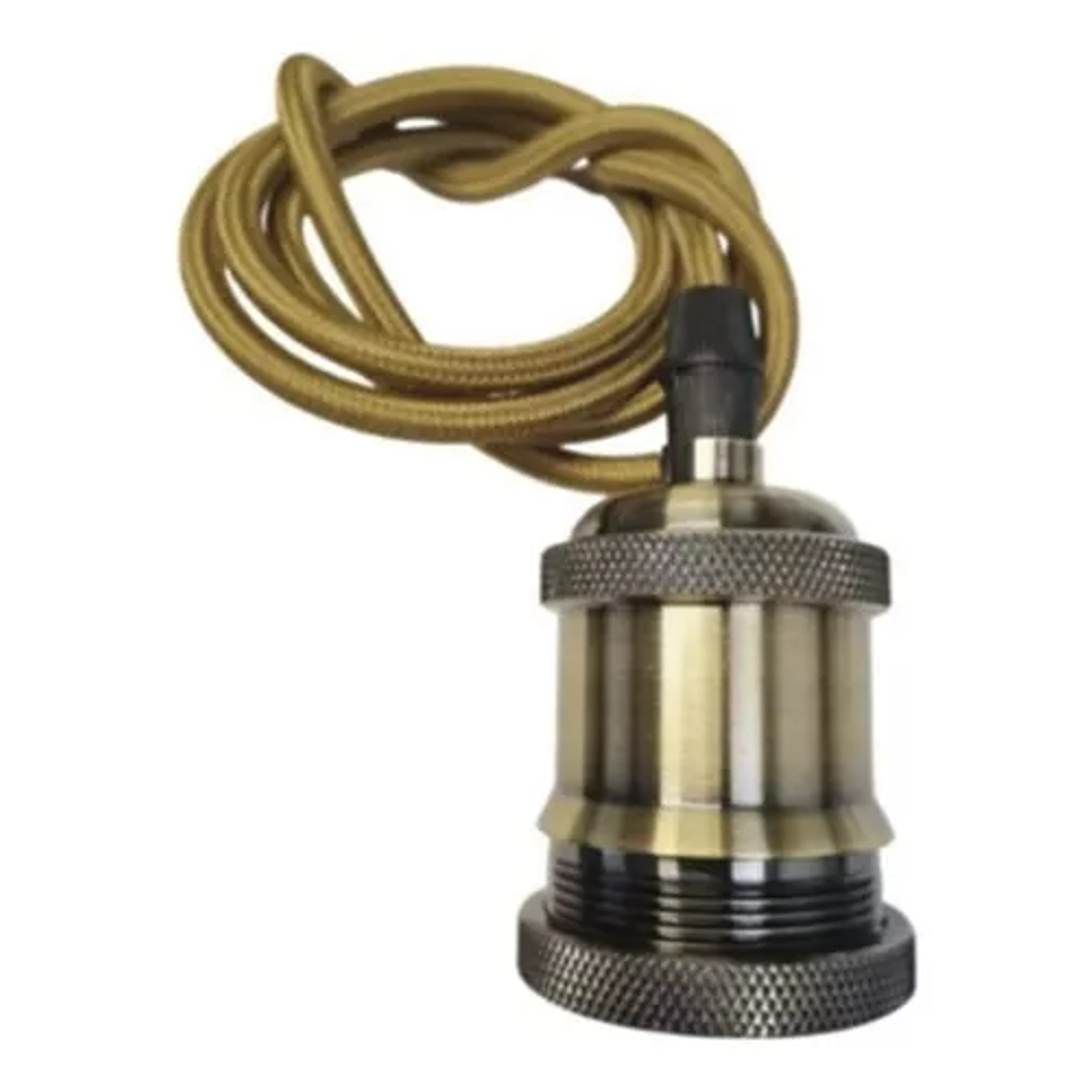 Soquete E27 Bronce Metálico Vintage Iluminación Hogar 1