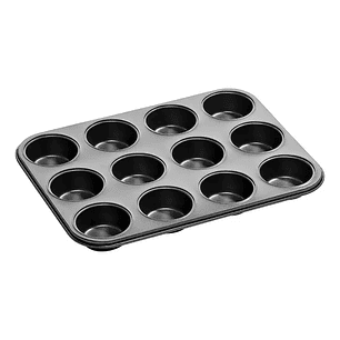 Molde 12 Cupcakes Molde Cupcake Muffins Tortas Reposteria Color Negro