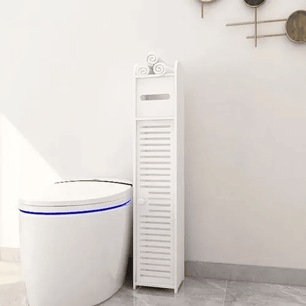 Estante De Baño Organizador 3 Compartimientos Blanco 4