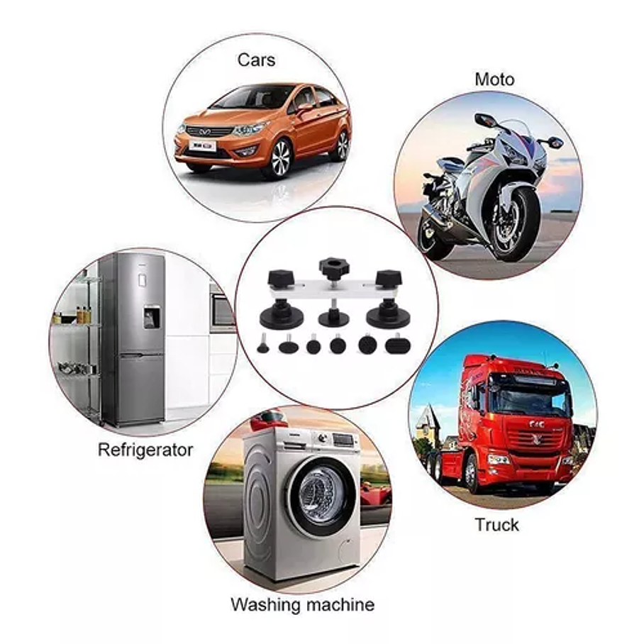 Juego De Extractores De Abolladuras Puente Herramienta 4