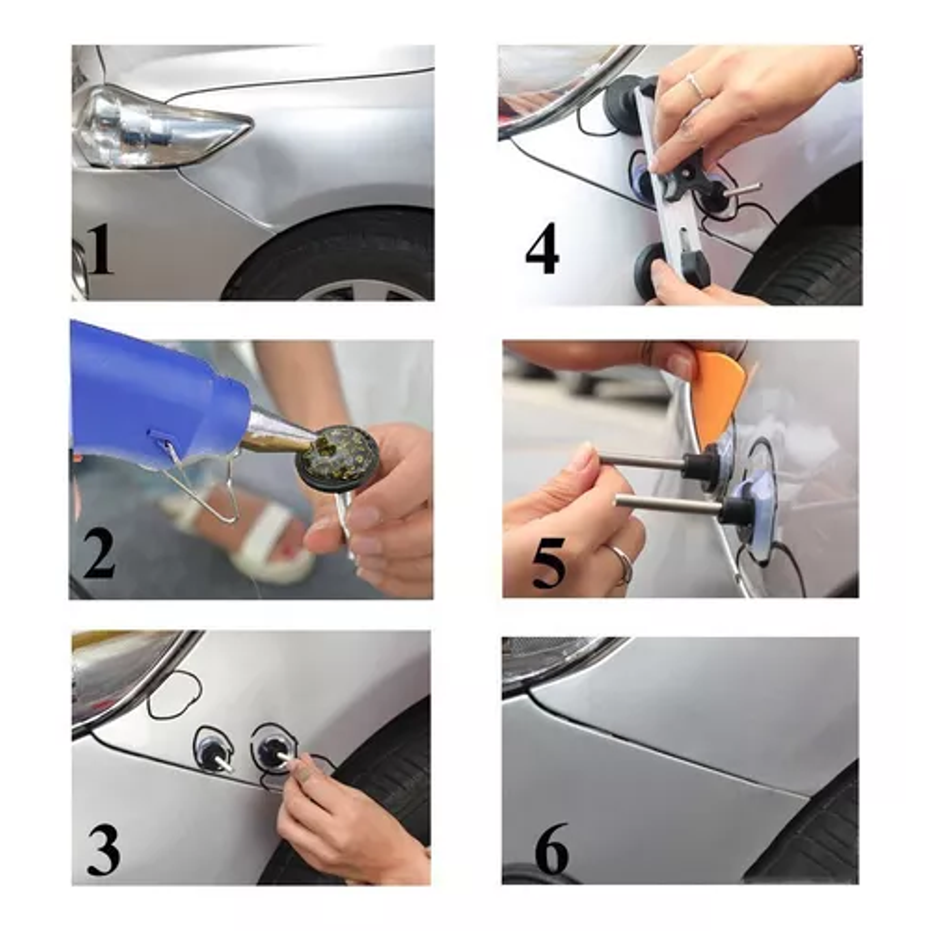 Juego De Extractores De Abolladuras Puente Herramienta 5