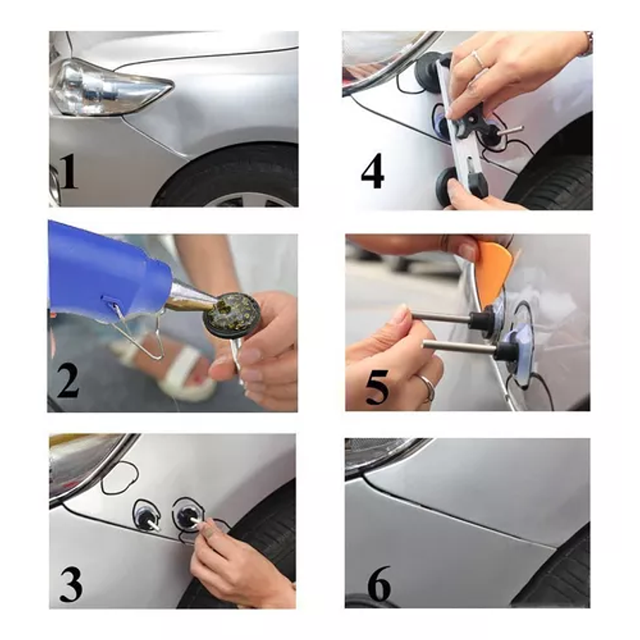 Juego De Extractores De Abolladuras Puente Herramienta 5