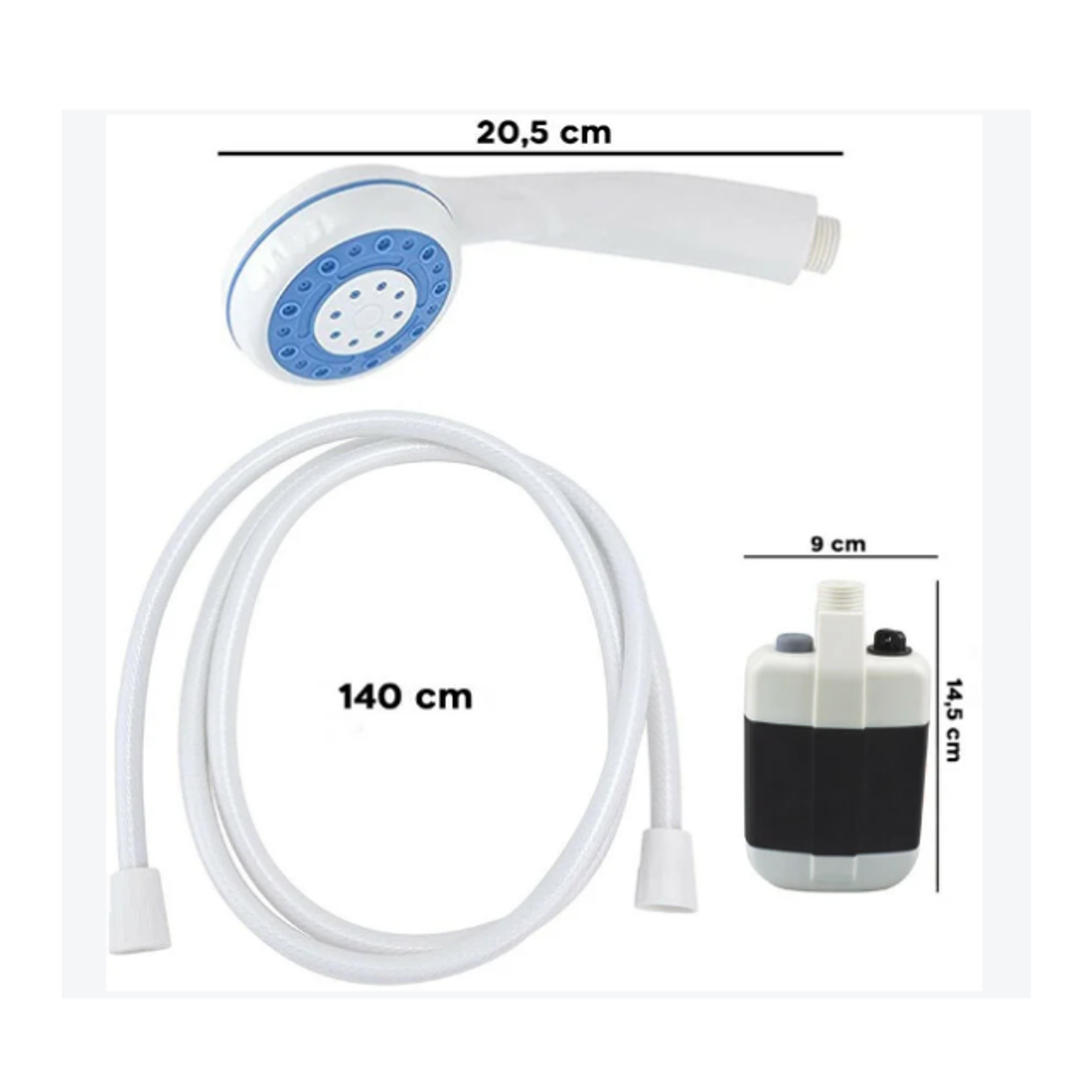 Ducha Portátil Para Camping Ducha Recargable Al Aire Libre 2