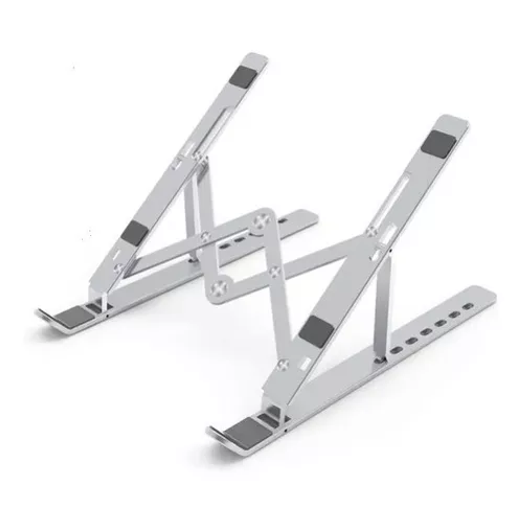 Soporte De Alumnio Notebook Portatil Color Plateado 1