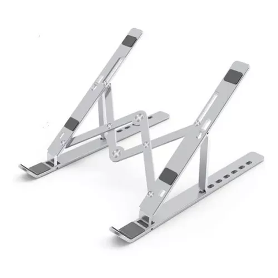 Soporte De Alumnio Notebook Portatil Color Plateado 1