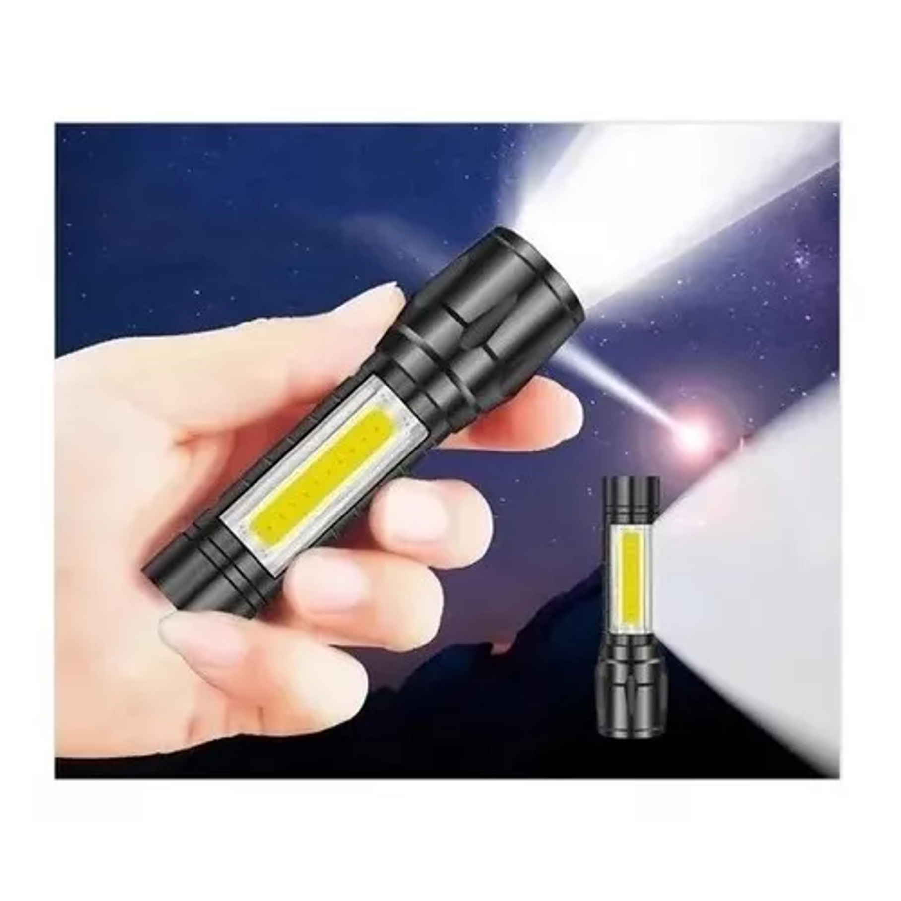 Mini Linterna Recargable Usb Wcd-511 De Alta Potencia 2