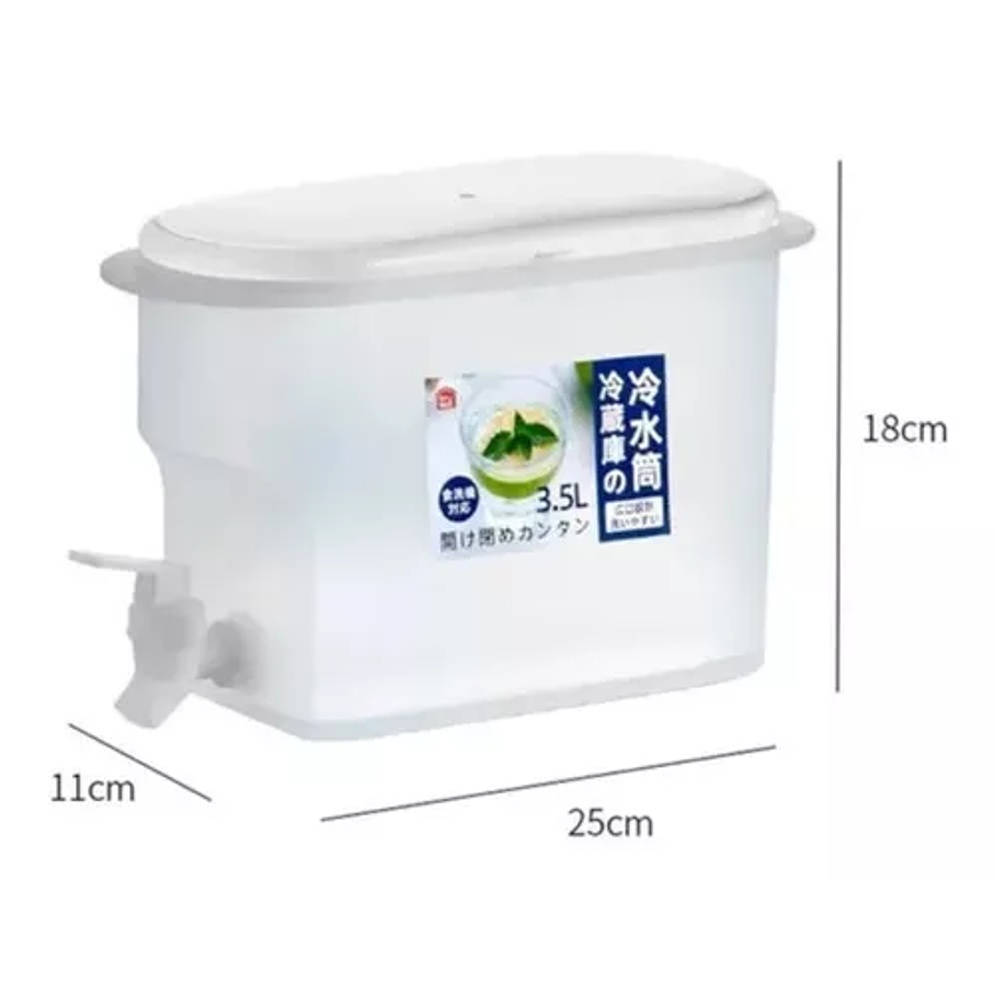 Jarra Dispensador Limonada Bebida Agua Nevera Grifo 3500 Ml 2