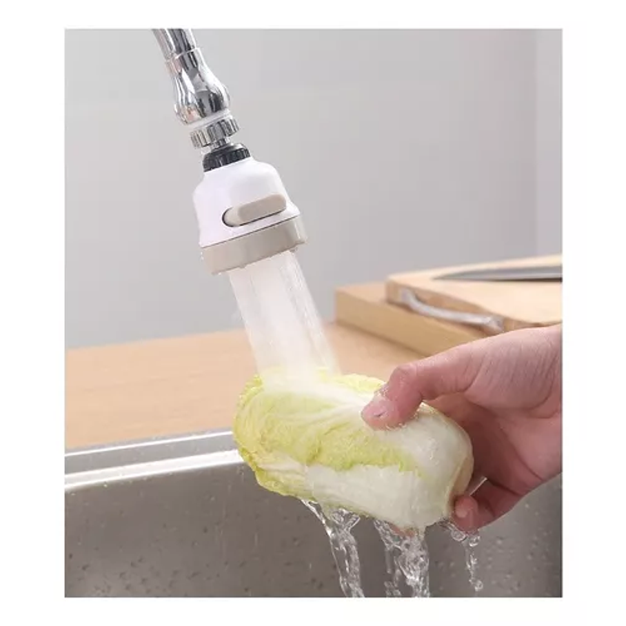 Adaptador Para Lavaplatos Antisalpicaduras, Ahorra Agua Color Blanco 4