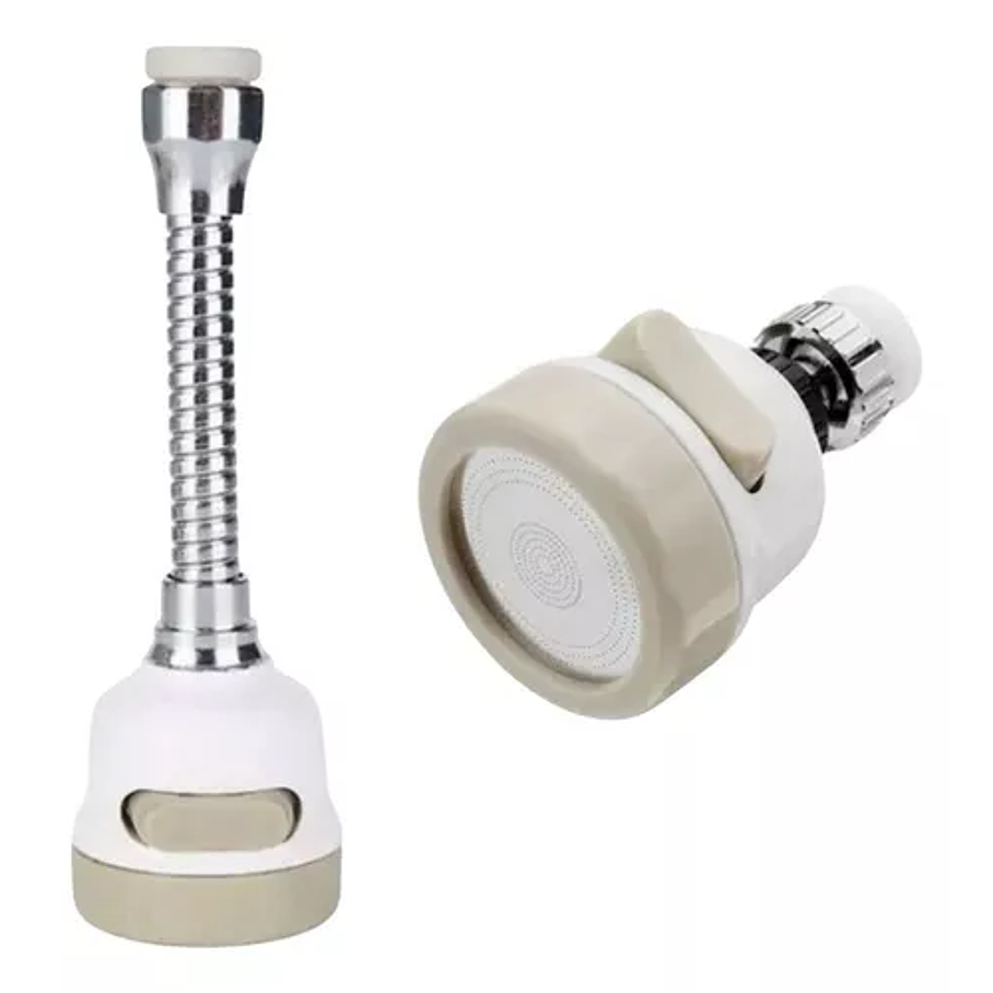 Adaptador Para Lavaplatos Antisalpicaduras, Ahorra Agua Color Blanco 2