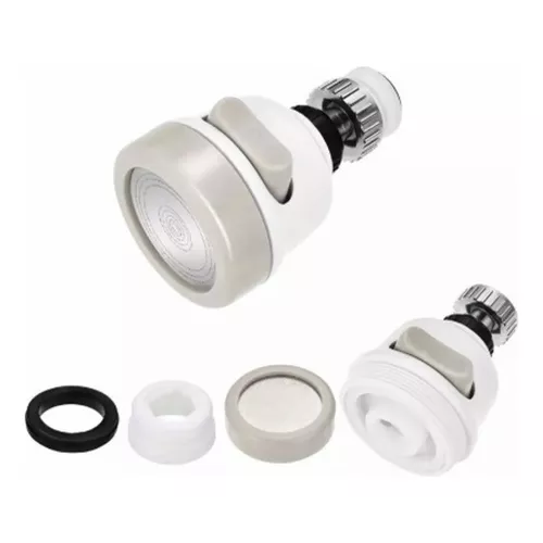 Adaptador Para Lavaplatos Antisalpicaduras, Ahorra Agua Color Blanco 1