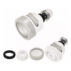 Adaptador Para Lavaplatos Antisalpicaduras, Ahorra Agua Color Blanco