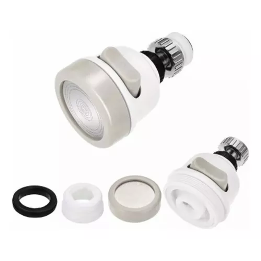 Adaptador Para Lavaplatos Antisalpicaduras, Ahorra Agua Color Blanco 1