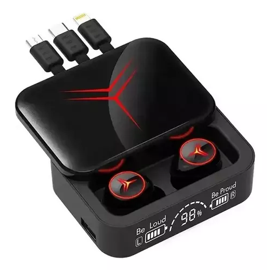 Audifinos Inalambricos Bluetooth M88 Plus Con Control Touch 1