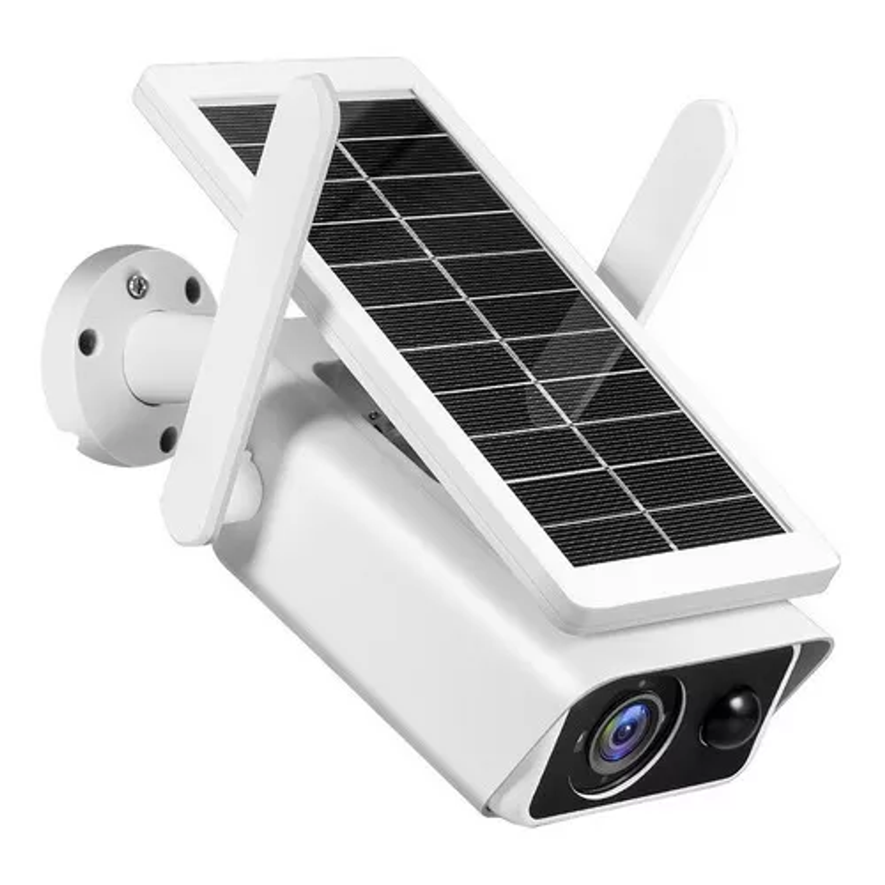 Cámara De Seguridad Solar Al Aire Libre 1080p Color Blanco 1