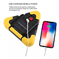 Luz Triángulo De Emergencia 3 Led Powerbank Carga Solar Usb - Miniatura 2