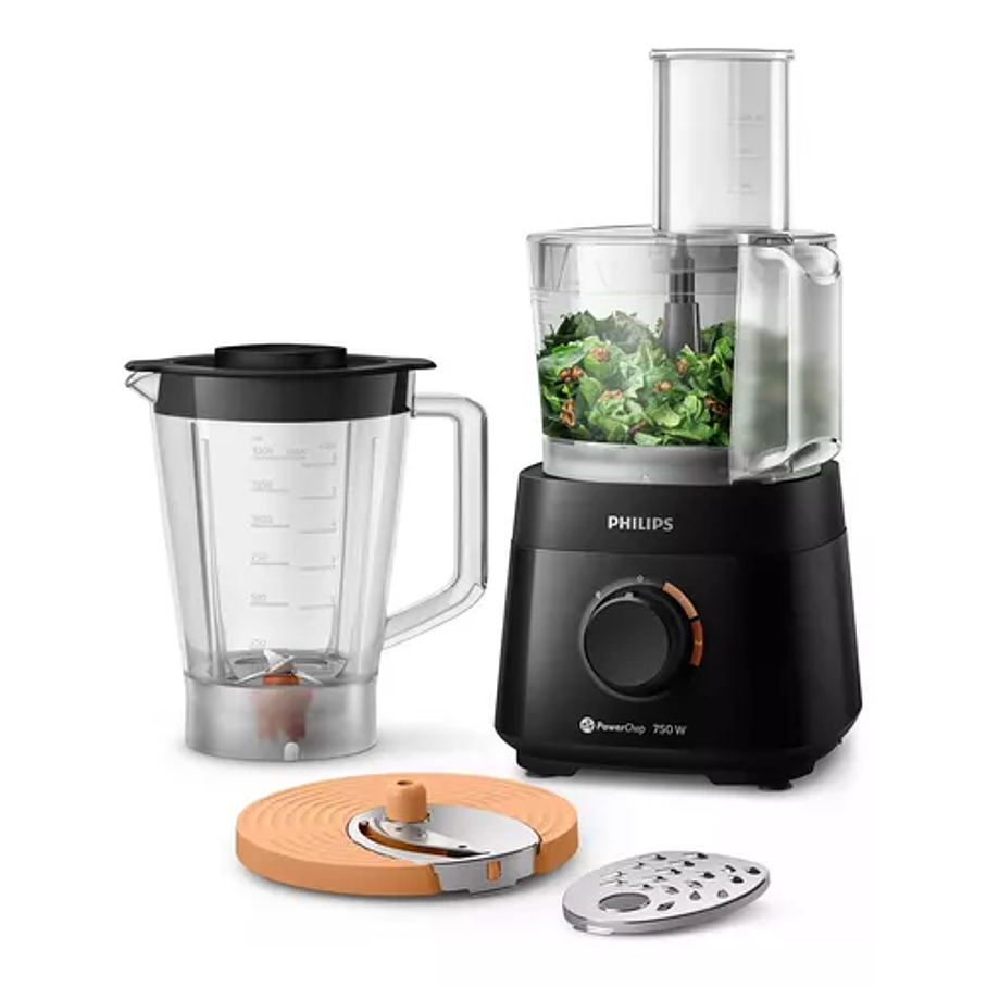 Procesador De Alimentos Philips Hr7301/90 750w Con Licuadora 4