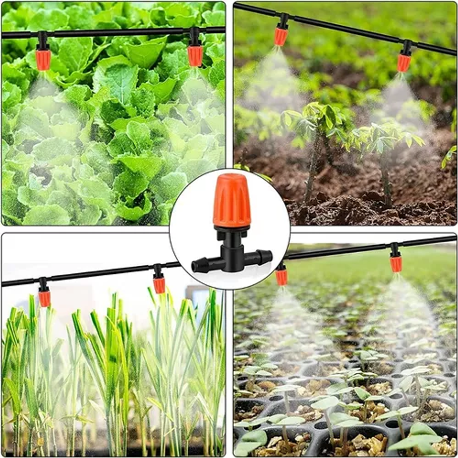 Manguera Con Sistema Riego Goteo Kit Plantas Jardín Agua 3