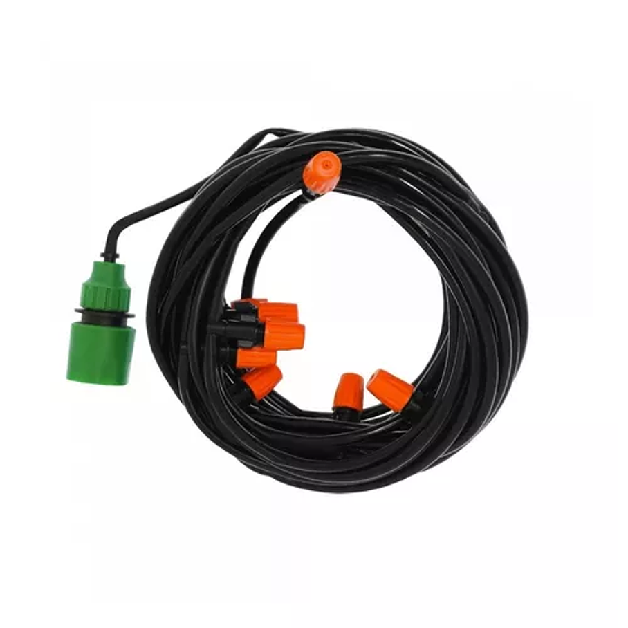 Manguera Con Sistema Riego Goteo Kit Plantas Jardín Agua 4