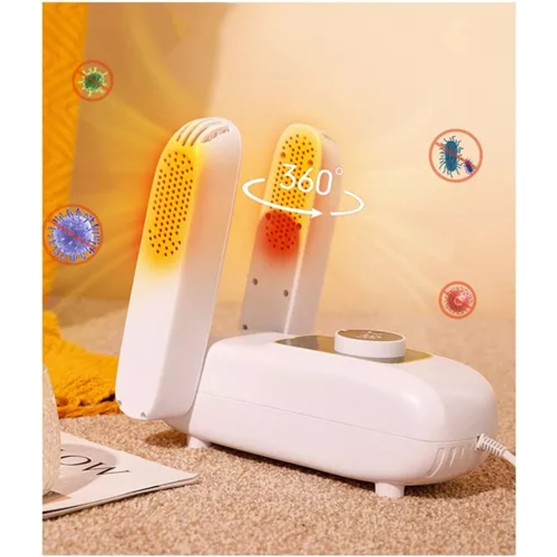 Secador De Zapatos Calentador Deshumificador Esteriliza Olor 4