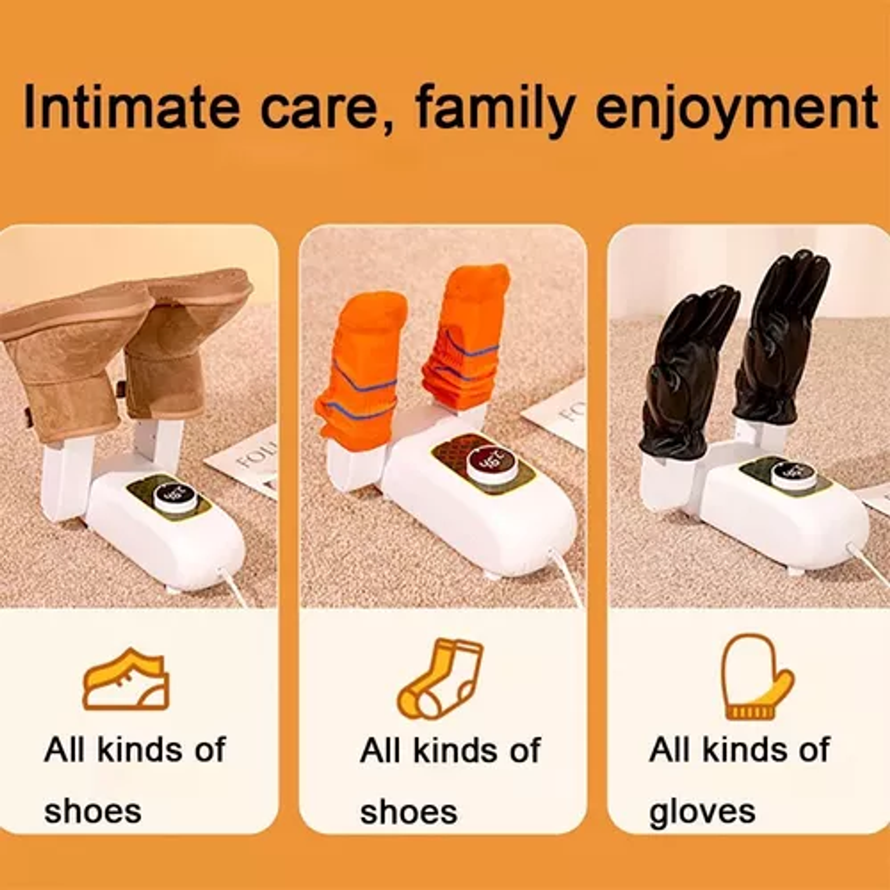 Secador De Zapatos Calentador Deshumificador Esteriliza Olor 5