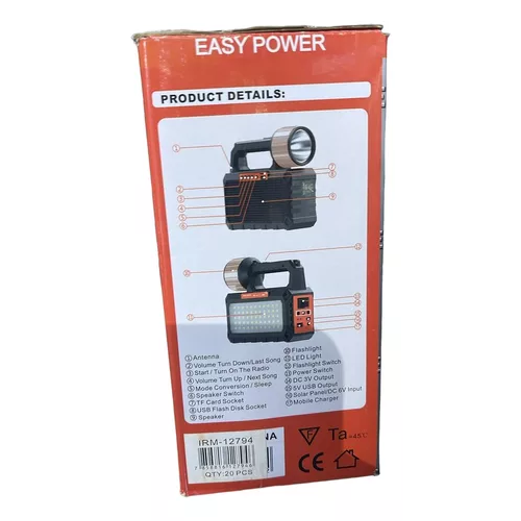 Kit De Energía Solar Multiusos Ampolletas+ linterna+ Usb+ radio 3