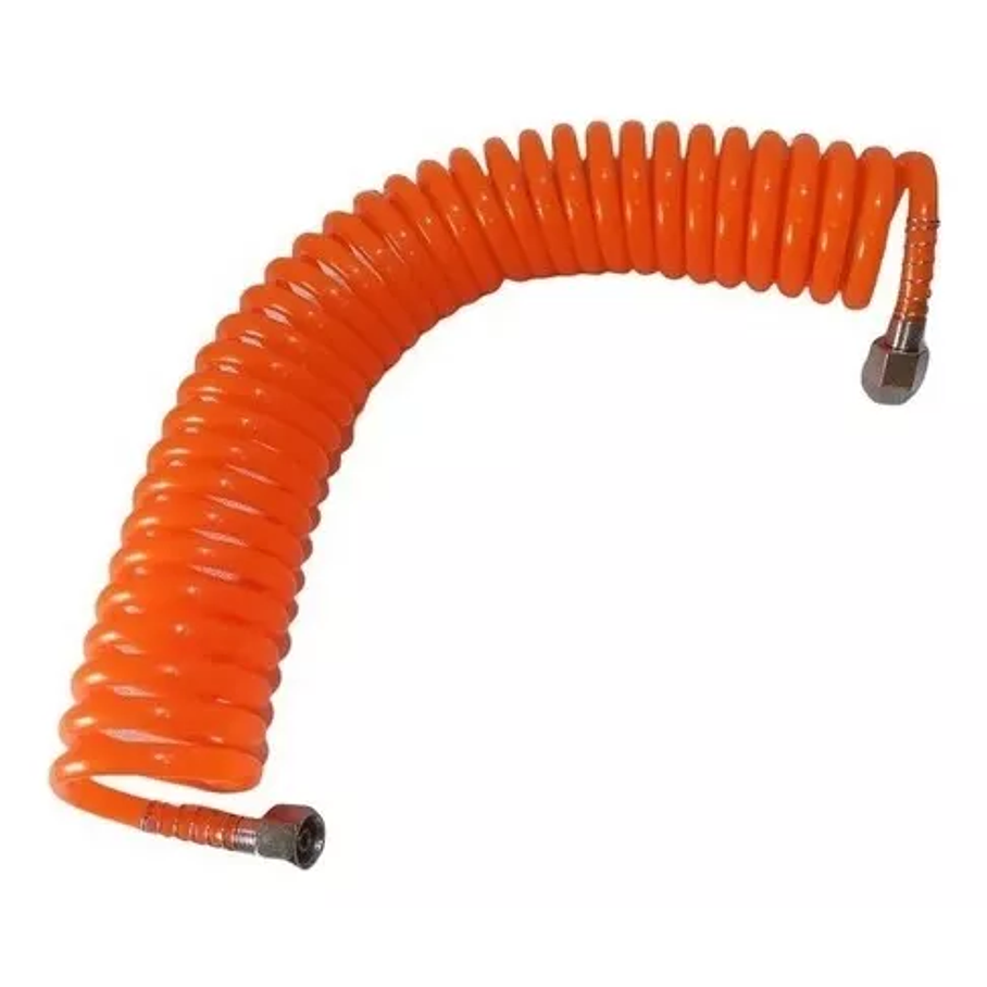 Manguera Para Aire Compresor Espiral 15mts Con Acoples 2