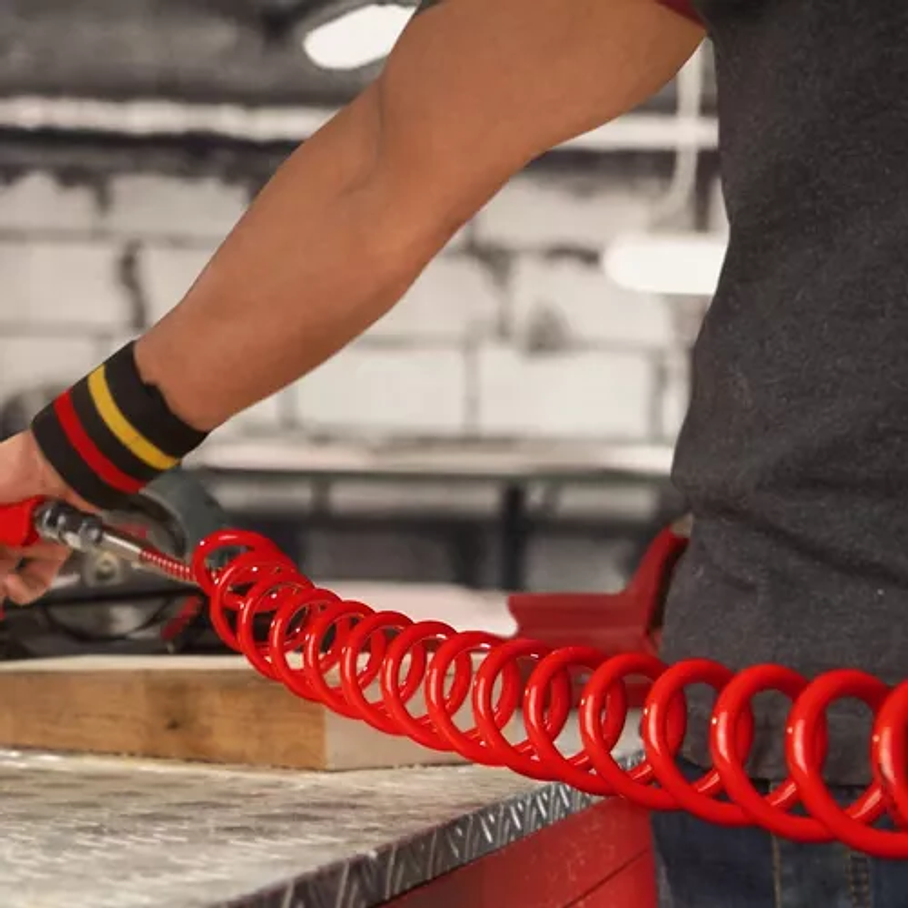 Manguera Para Aire Compresor Espiral 15mts Con Acoples 5