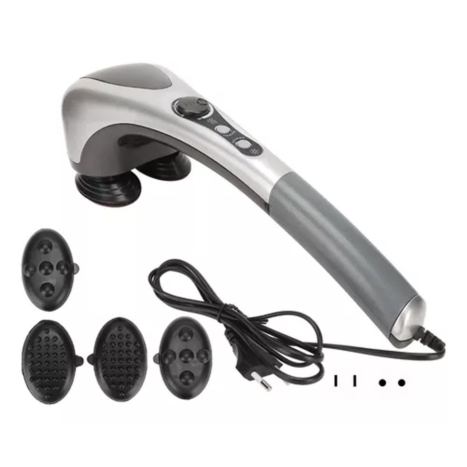 Masajeador Corporal Eléctrico Con Doble Cabezal Infrarrojo Color Gris 3