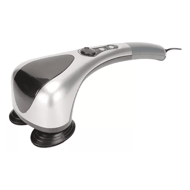 Masajeador Corporal Eléctrico Con Doble Cabezal Infrarrojo Color Gris 6