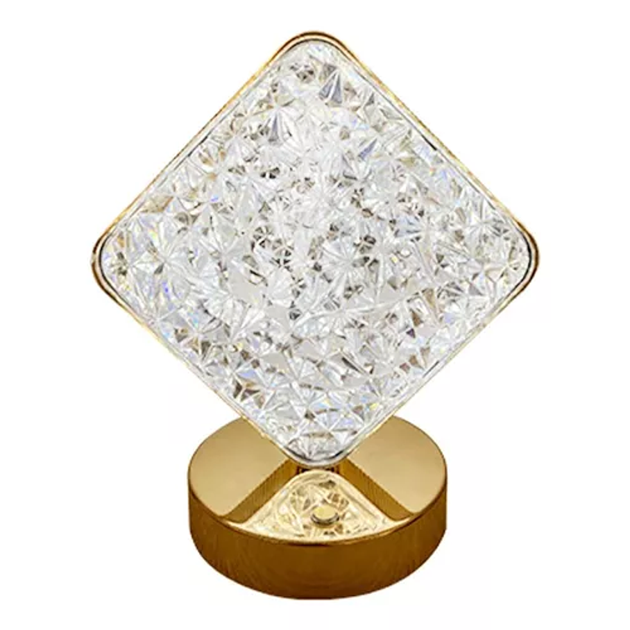 Lámpara De Mesa Recargable De Lujo 3 Tonos De Luz Decorativa Color De La Estructura Dorado 3