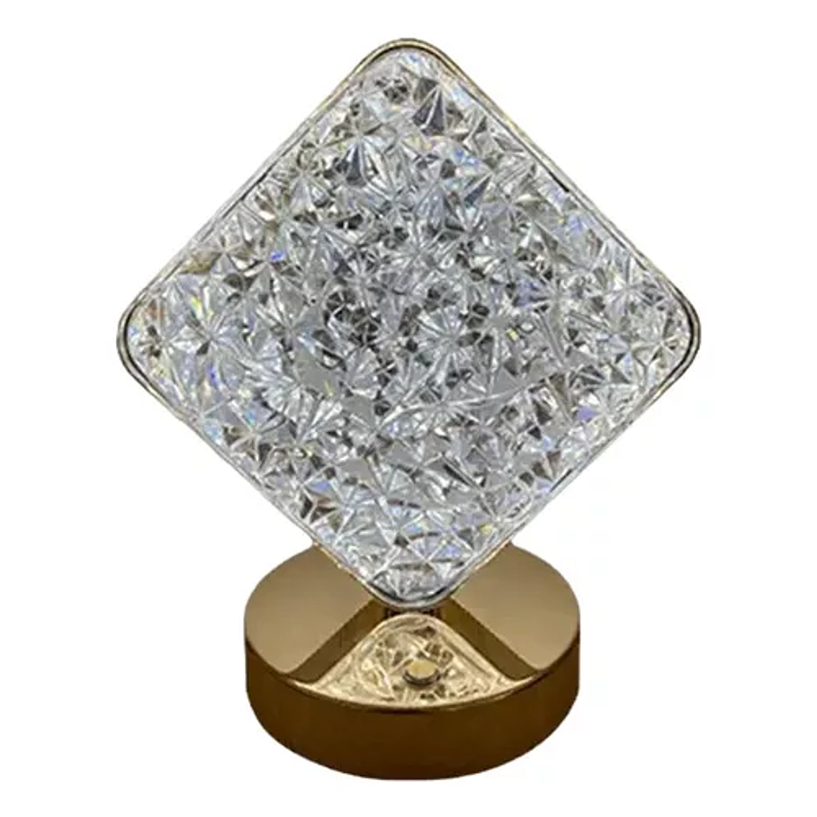 Lámpara De Mesa Recargable De Lujo 3 Tonos De Luz Decorativa Color De La Estructura Dorado 2