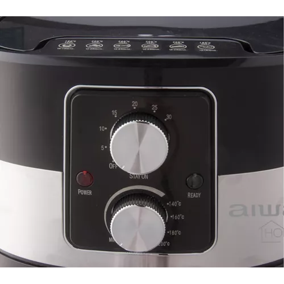 Freidora De Aire Analoga Aiwa 1300w Y 4 Litros Aw-fd7003 Col 3